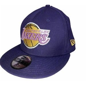 Lakers Los Angeles NBA New Era Hat 59FIFTY Purple Hardwood Classic Cap Wool Sz 7